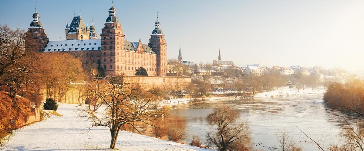 Winter at Johannisburg Castle, Aschaffenburg